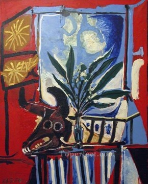  st - Nature morte a la Tete de taureau 1958 Cubist